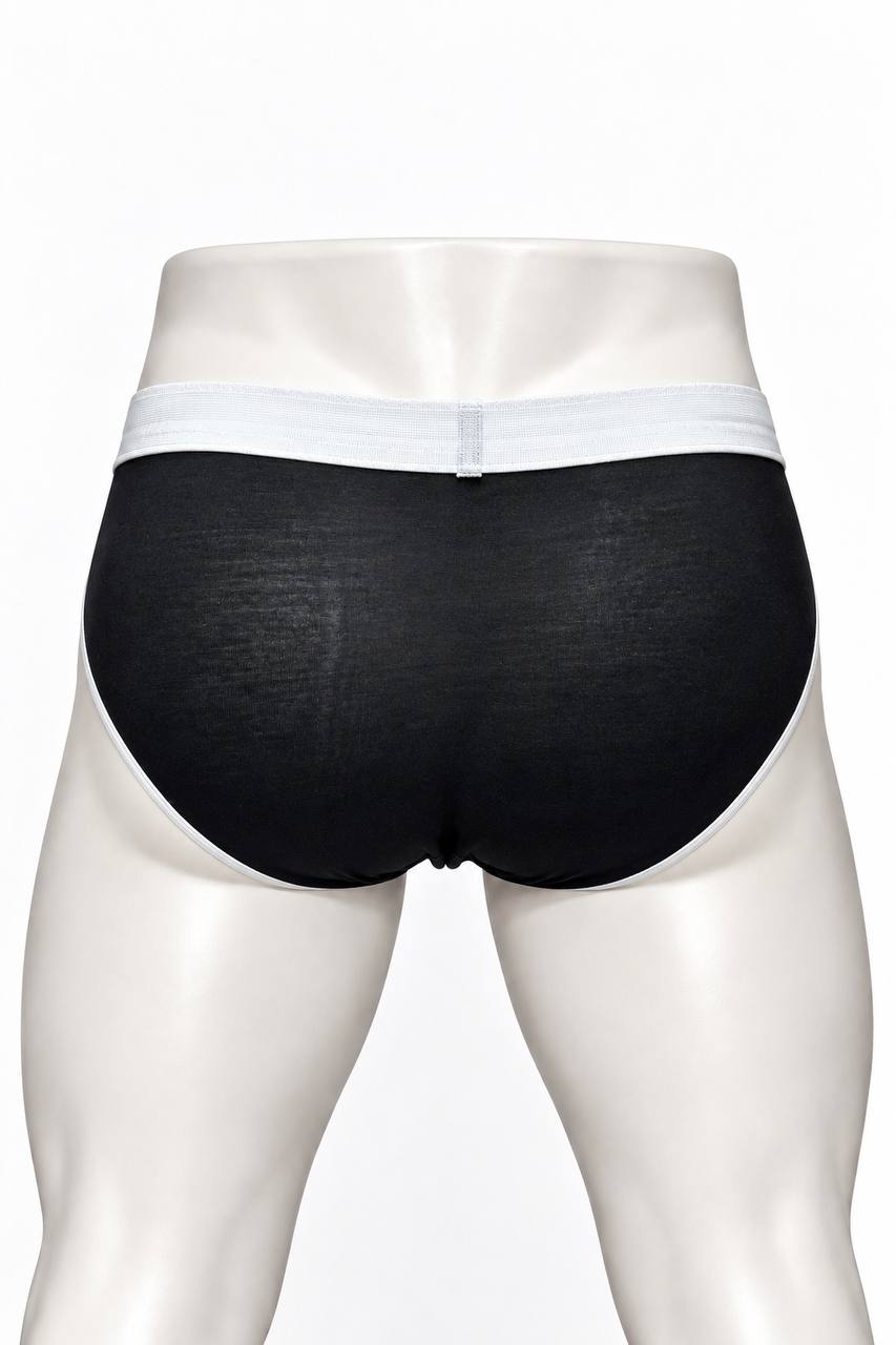 بوكسر رجالي Cut-Out – Black & White (PNT10)